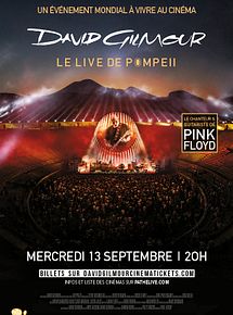 Affiche de Pink Floyd’s David Gilmour - Live à Pompéï, film à voir en streaming sur Pygargue