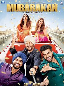 Affiche de Mubarakan, film à voir en streaming sur Pygargue