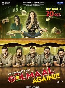 Affiche de Golmaal Again, film à voir en streaming sur Pygargue