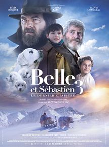 Affiche de Belle et Sébastien 3: le dernier chapitre, film à voir en streaming sur Pygargue