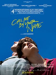 Affiche de Call Me By Your Name, film à voir en streaming sur Pygargue