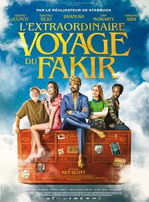 Affiche de L'Extraordinaire voyage du Fakir, film à voir en streaming sur Pygargue