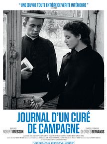 Affiche de Journal d'un curé de campagne, film à voir en streaming sur Pygargue