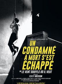 Affiche de Un Condamné à mort s'est échappé, film à voir en streaming sur Pygargue