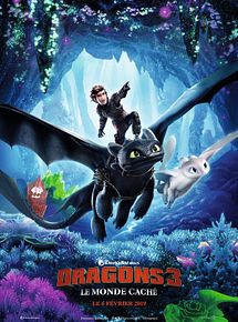 Affiche de Dragons 3 : Le monde caché, film à voir en streaming sur Pygargue