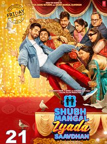 Affiche de Shubh Mangal Zyada Saavdhan, film à voir en streaming sur Pygargue