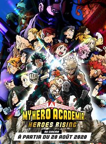 Affiche de My Hero Academia: Heroes Rising, film à voir en streaming sur Pygargue