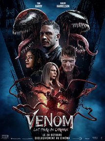 Affiche de Venom: Let There Be Carnage, film à voir en streaming sur Pygargue