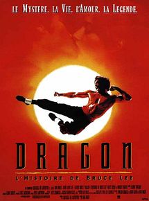 Affiche de Dragon, l'histoire de Bruce Lee, film à voir en streaming sur Pygargue