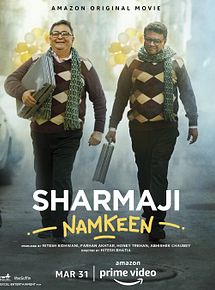 Affiche de Sharmaji Namkeen, film à voir en streaming sur Pygargue