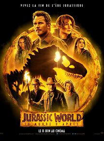 Affiche de Jurassic World: Le Monde d'après, film à voir en streaming sur Pygargue