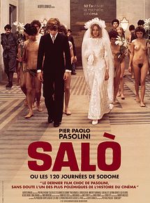 Affiche de Salò ou les 120 journées de Sodome, film à voir en streaming sur Pygargue