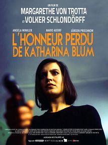 Affiche de L'Honneur perdu de Katharina Blum, film à voir en streaming sur Pygargue