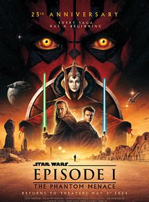 Affiche de Star Wars : Episode I - La Menace fantôme, film à voir en streaming sur Pygargue