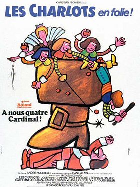 poster de Les Charlots en folie : à nous quatre cardinal !