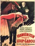 poster de Frankenstein rencontre le Loup-garou