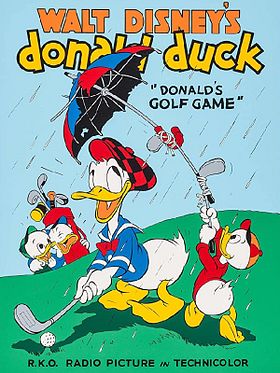 poster de Donald joue au golf