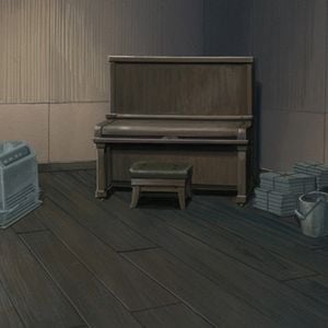 Photo Piano Forest