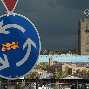 Photo Alarm am Hauptbahnhof - Auf den Straßen von Stuttgart 21
