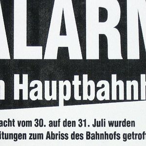 Photo Alarm am Hauptbahnhof - Auf den Straßen von Stuttgart 21