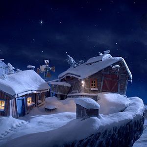Photo De la neige pour Noël