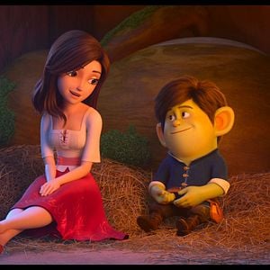 Photo Blanche Neige, les souliers rouges et les sept nains