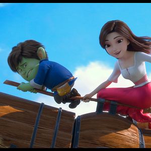 Photo Blanche Neige, les souliers rouges et les sept nains