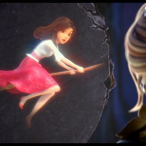 Photo Blanche Neige, les souliers rouges et les sept nains