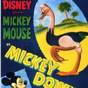 Photo Mickey, Pluto et l’autruche
