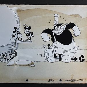 Photo Mickey, à cheval !