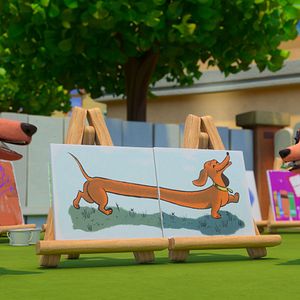 Photo Bretzel et les bébés chiens