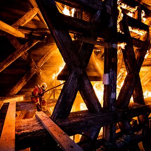 Photo Notre-Dame brûle