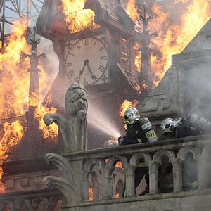 Photo Notre-Dame brûle
