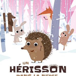 Photo Un hérisson dans la neige
