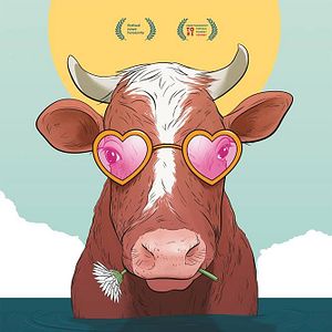 Photo Village of Swimming Cows