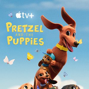 Photo Bretzel et les bébés chiens