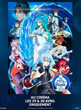 poster du film Moi, quand je me réincarne en Slime, le film : les larmes de la mer azur