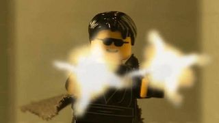 image de La fusillade de Matrix... en Légo !