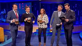 image de Hugh Jackman, Taron Egerton et Luke Evans chantent La Belle et la Bête