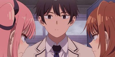 poster de la série Bisou ou câlin ? – Ciel d'encre sous un rideau de pluie blanche