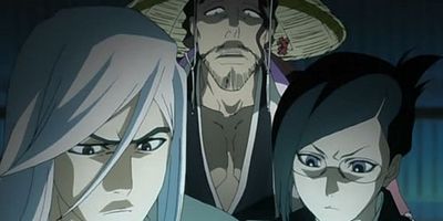 poster de la série Mille fleurs de cerisier écrasées ! Zangetsu passe à travers le ciel