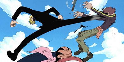 poster de la série Explosion de coups de pied ! Sanji VS Pearl Bouclier d'Acier