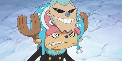 poster de la série Au secours de Nami. Combat enneigé pour Luffy