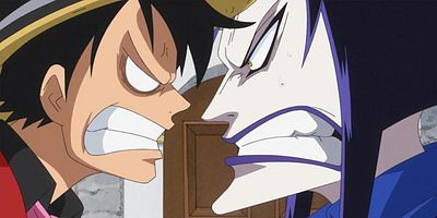poster de la série Le pacte mortel. L'Alliance entre Luffy et Bege !