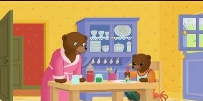 poster de la série Petit Ours Brun peint partout