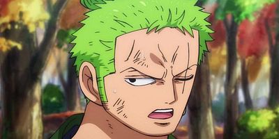 poster de la série Les sbires d'Orochi. Zoro face aux ninjas.