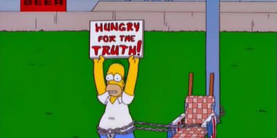 poster de la série Homer fait la grève de la faim