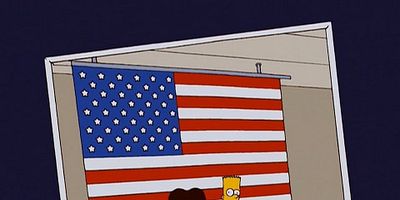 poster de la série Le drapeau... potin de Bart