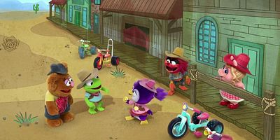 poster de la série Le Bon, la Brute et la grenouille /Muppet Rock