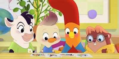 poster de la série Les Poules Puantes / Hazel et Gretel et la petite poule